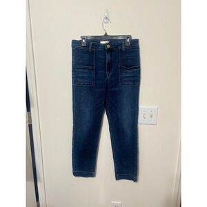 KUT from‎ the Kloth Reese Utility Dark Wash Denim Jeans Size 10